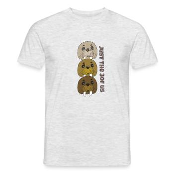 Morse Juste nous 3 - T-shirt homme - gris chiné - Devant - AI Model Male 178 dark (178cm)