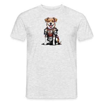 Chien Chevalier Guerrier Chien Cadeau Guerrier Chevalier - T-shirt homme - gris chiné - Devant - AI Model Male 178 dark (178cm)