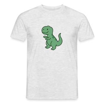 petit REX - T-shirt homme - gris chiné - Devant - AI Model Male 178 dark (178cm)