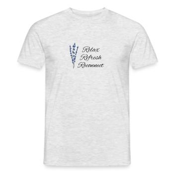 Relax Refresh Reconnect - Männer T-Shirt - Grau meliert - Vorne - AI Model Male 178 dark (178cm)
