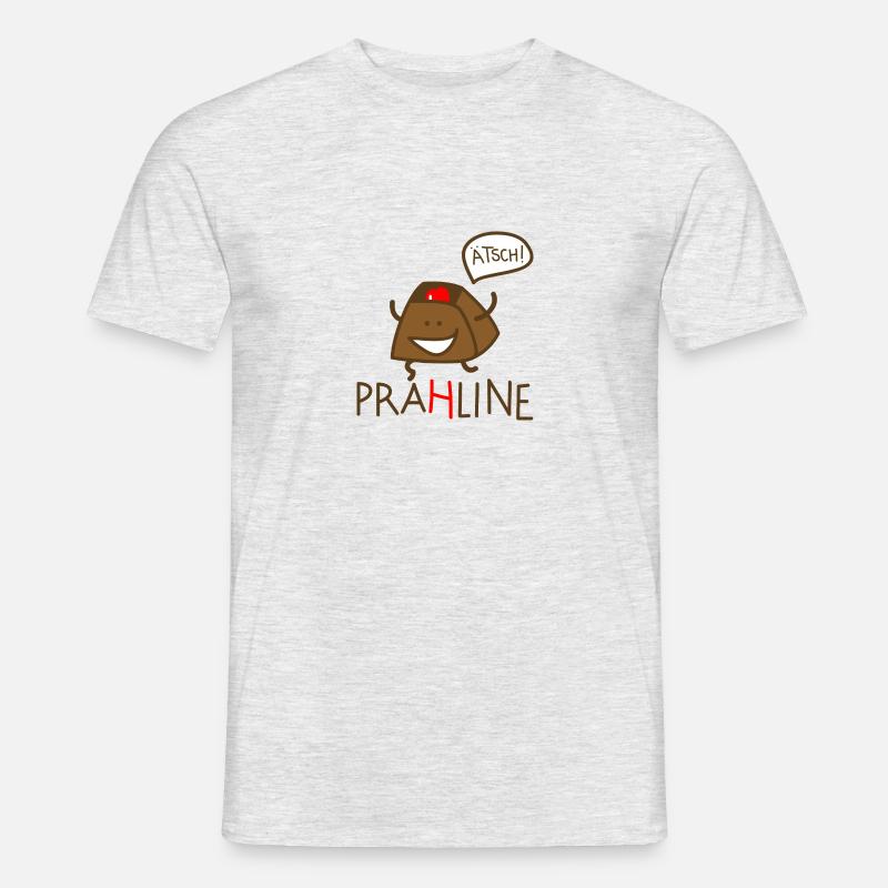 Praline - Männer T-Shirt - Grau meliert