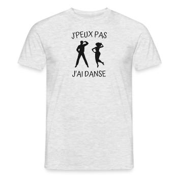 J'peux pas j'ai danse - T-shirt homme - gris chiné - Devant - AI Model Male 178 dark (178cm)