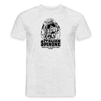 ITALIAN SPINONE coolest people dogs saying - Men's T-Shirt - heather grey - Front - AI Model Male 178 dark (178cm)