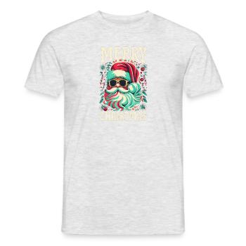 Merry Christmas Family Xmas merry christmas - Men's T-Shirt - heather grey - Front - AI Model Male 178 dark (178cm)