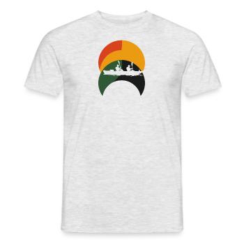 Kayak Water Sports - Men's T-Shirt - heather grey - Front - AI Model Male 178 dark (178cm)
