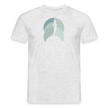 Airline Flugbegleiterin Flug - Männer T-Shirt - Grau meliert - Vorne - AI Model Male 178 dark (178cm)