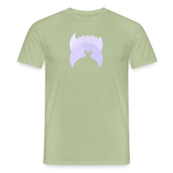 Paragliding Air - Men's T-Shirt - sage - Front - AI Model Male 178 light (178cm)