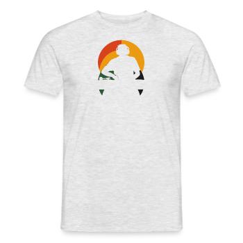 DJ Shuffle Rave - T-shirt homme - gris chiné - Devant - AI Model Male 178 dark (178cm)