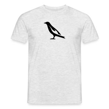 Burning Bird | Burning Bird Silhouette - Men's T-Shirt - heather grey - Front - AI Model Male 178 dark (178cm)