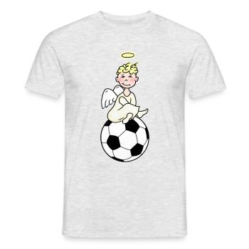 Fußball-WM-Fan-Engel - Männer T-Shirt - Grau meliert - Vorne - AI Model Male 178 dark (178cm)