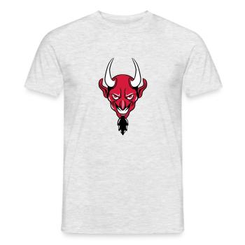Devil evil dangerous - Men's T-Shirt - heather grey - Front - AI Model Male 178 dark (178cm)