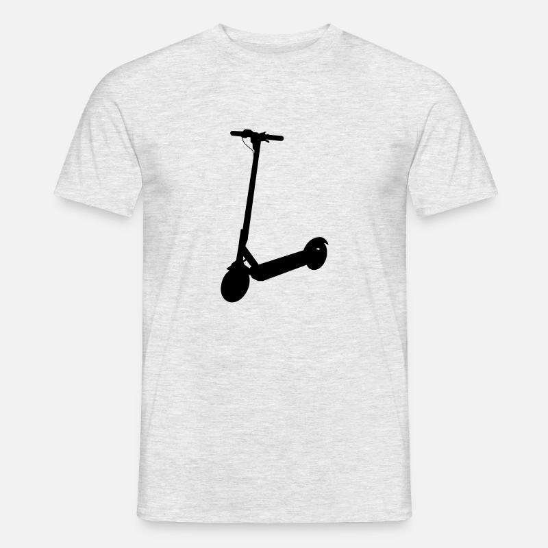 E-Scooter Elektro-Roller - Männer T-Shirt - Grau meliert