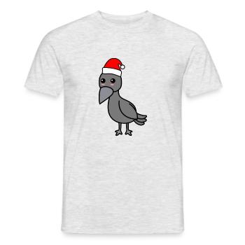 Crow Comic Noël Noël - T-shirt homme - gris chiné - Devant - AI Model Male 178 dark (178cm)