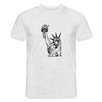 New York City - Männer T-Shirt - Grau meliert - Vorne - AI Model Male 178 dark (178cm)