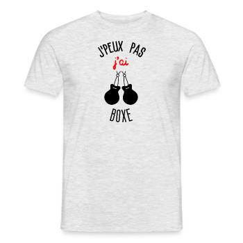 I can't I boxed - Men's T-Shirt - heather grey - Front - AI Model Male 178 dark (178cm)