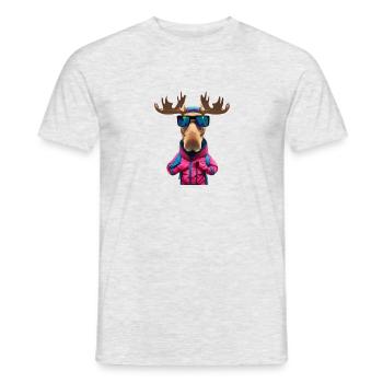 transparent 2024 08 25T13 50 34 - Männer T-Shirt - Grau meliert - Vorne - AI Model Male 178 dark (178cm)
