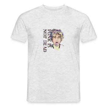 Punk, Punk is not, dead, Punks, Rock, Punkrock,mac - Men's T-Shirt - heather grey - Front - AI Model Male 178 dark (178cm)