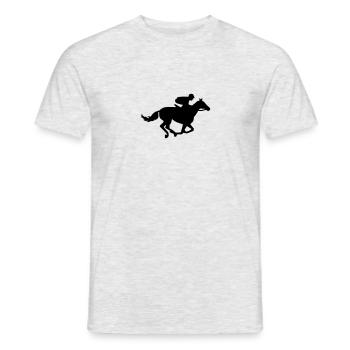 Riding - Men's T-Shirt - heather grey - Front - AI Model Male 178 dark (178cm)