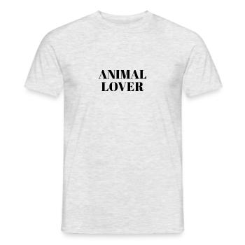 Amoureux des animaux - T-shirt homme - gris chiné - Devant - AI Model Male 178 dark (178cm)