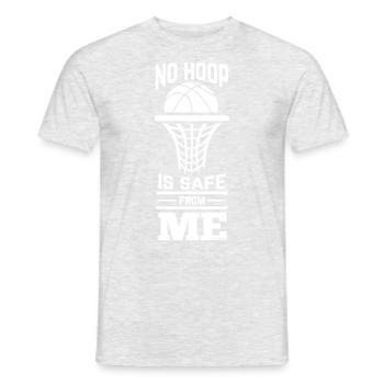 Basketball Hobby Sports Quote Gift - Men's T-Shirt - heather grey - Front - AI Model Male 178 dark (178cm)