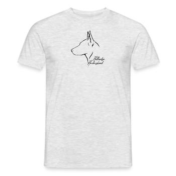 HOLLANDSE HERDERSHOND Profile Dogs Dog Wilsigns - Men's T-Shirt - heather grey - Front - AI Model Male 178 dark (178cm)