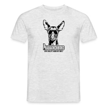 PHARAONENHUND coolster Hund Hundespruch Wilsigns - Männer T-Shirt - Grau meliert - Vorne - AI Model Male 178 dark (178cm)