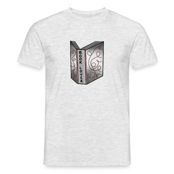 book lover - T-shirt homme - gris chiné - Devant - AI Model Male 178 dark (178cm)