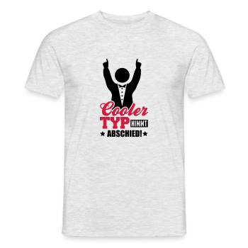 cooler_typ_nimmt_abschied_tj2 - T-shirt homme - gris chiné - Devant - AI Model Male 178 dark (178cm)