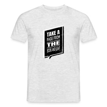 cool livre connaisseur anniversaire cadeau un chat de temps - T-shirt homme - gris chiné - Devant - AI Model Male 178 dark (178cm)