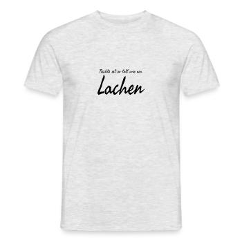 nichts ist so toll wie ein lachen - Männer T-Shirt - Grau meliert - Vorne - AI Model Male 178 dark (178cm)