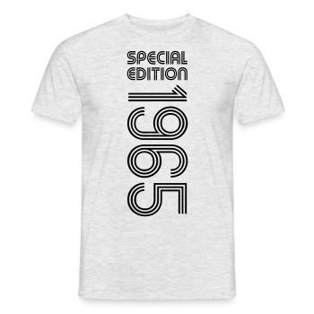 Édition spéciale 1965 - Anniversaire 1965 changement de couleur - T-shirt homme - gris chiné - Devant - AI Model Male 178 dark (178cm)