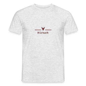 Hirsch - Männer T-Shirt - Grau meliert - Vorne - AI Model Male 178 dark (178cm)