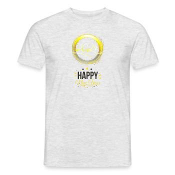 Happy New Year 2024 - Men's T-Shirt - heather grey - Front - AI Model Male 178 dark (178cm)