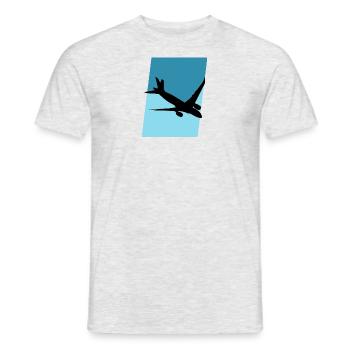 Aerospace Luftfahrt Fliegen - Männer T-Shirt - Grau meliert - Vorne - AI Model Male 178 dark (178cm)