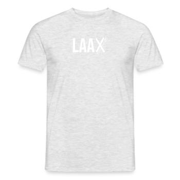 Laax Souvenir Graubünden - Männer T-Shirt - Grau meliert - Vorne - AI Model Male 178 dark (178cm)