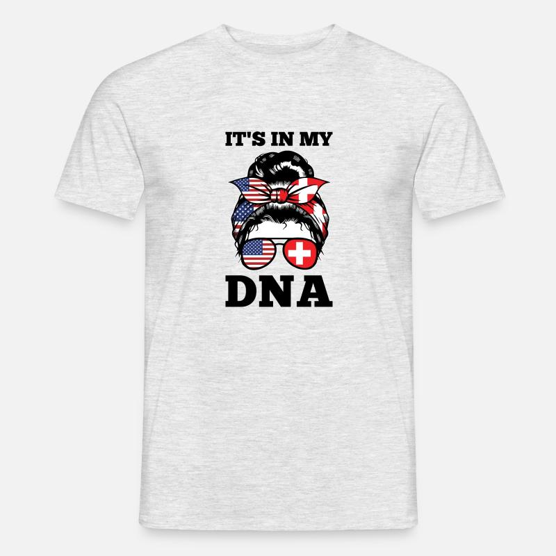 Schweizer Schweizer Schweiz Geschenk - Männer T-Shirt - Grau meliert