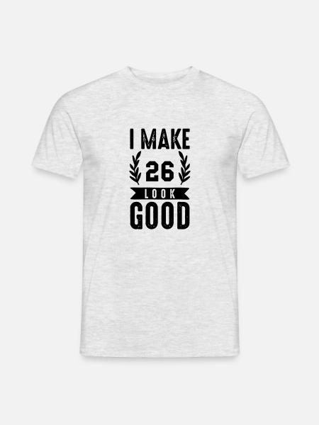 look good 26 - Men's T-Shirt - heather grey