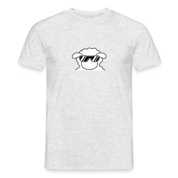 Cool Sheep Head - Men's T-Shirt - heather grey - Front - AI Model Male 178 dark (178cm)