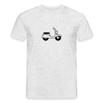 Moped - Männer T-Shirt - Grau meliert - Vorne - AI Model Male 178 dark (178cm)