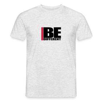 Cool Be Different Logo - T-shirt homme - gris chiné - Devant - AI Model Male 178 dark (178cm)