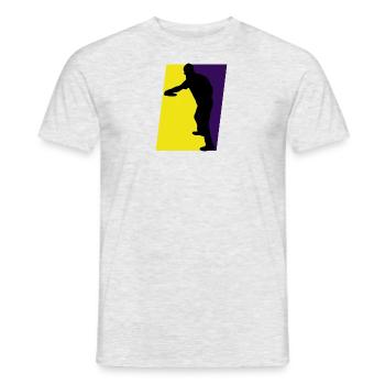 Disc Disc Golf Frisbee - Men's T-Shirt - heather grey - Front - AI Model Male 178 dark (178cm)