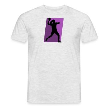 Sports de balle Sports de balle Équipe de ballon-chasseur - T-shirt homme - gris chiné - Devant - AI Model Male 178 dark (178cm)