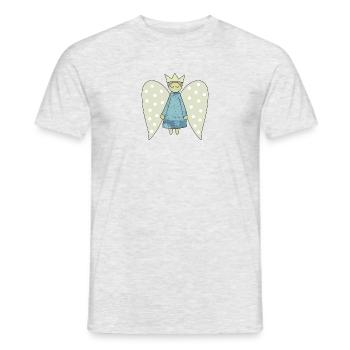 Der Flug des Weihnachtsengels - Männer T-Shirt - Grau meliert - Vorne - AI Model Male 178 dark (178cm)
