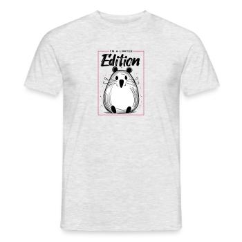 I am a limited edition - Men's T-Shirt - heather grey - Front - AI Model Male 178 dark (178cm)