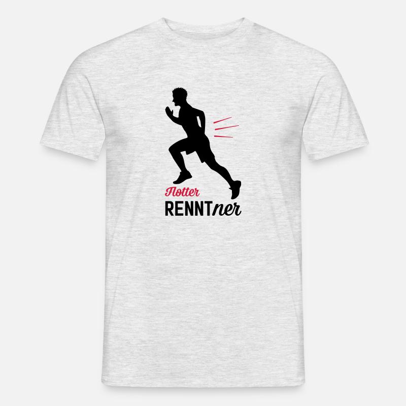 Flotter RENNTner - Jogger - Männer T-Shirt - Grau meliert