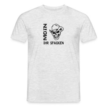 Moin - Männer T-Shirt - Grau meliert - Vorne - AI Model Male 178 dark (178cm)