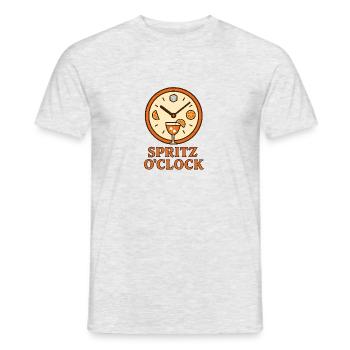 Spritz O’Clock - Männer T-Shirt - Grau meliert - Vorne - AI Model Male 178 dark (178cm)