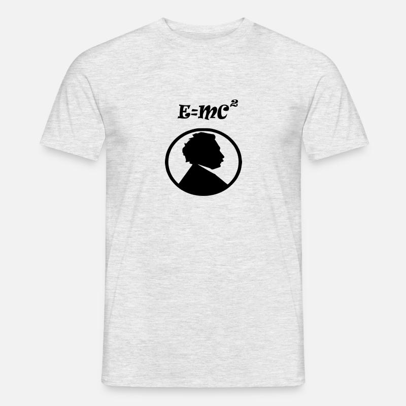 e mc2 - Männer T-Shirt - Grau meliert