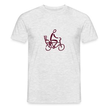 Saddle - Men's T-Shirt - heather grey - Front - AI Model Male 178 dark (178cm)