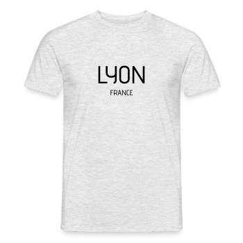 Lyon - T-shirt homme - gris chiné - Devant - AI Model Male 178 dark (178cm)
